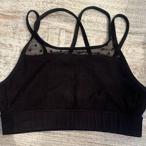 Alala Black Mesh Sports Bra